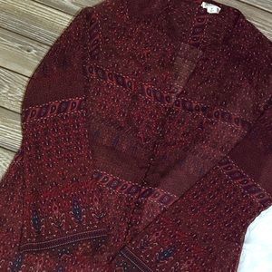 Converse | Sheer Paisley Floral Tunic Shirt Medium